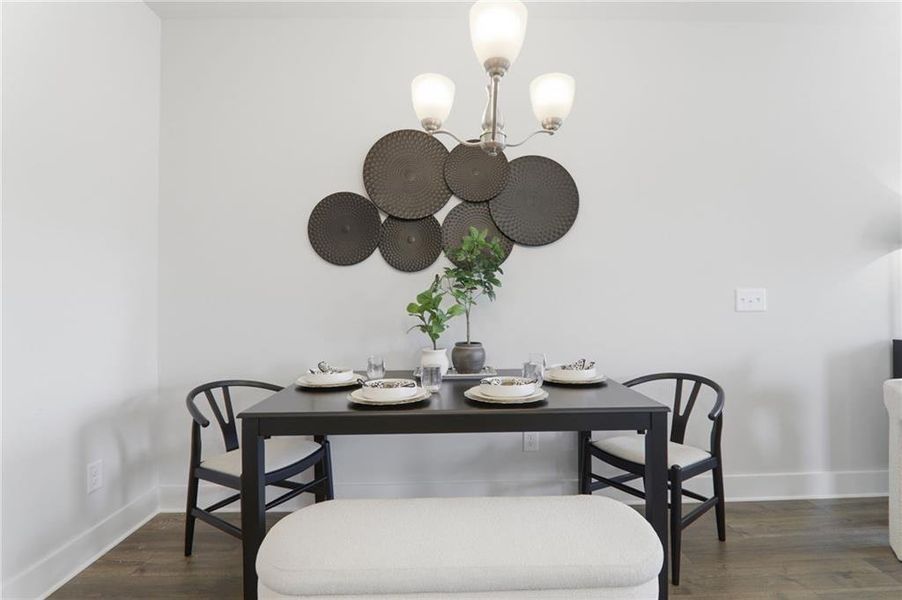 Furnished interior view inside a new home in , Cartersville (Image 8).