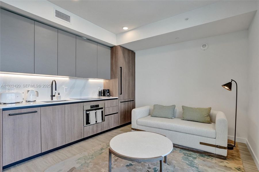 Furnished interior view inside a new home in 72 Park, North Miami Beach (Image 6).