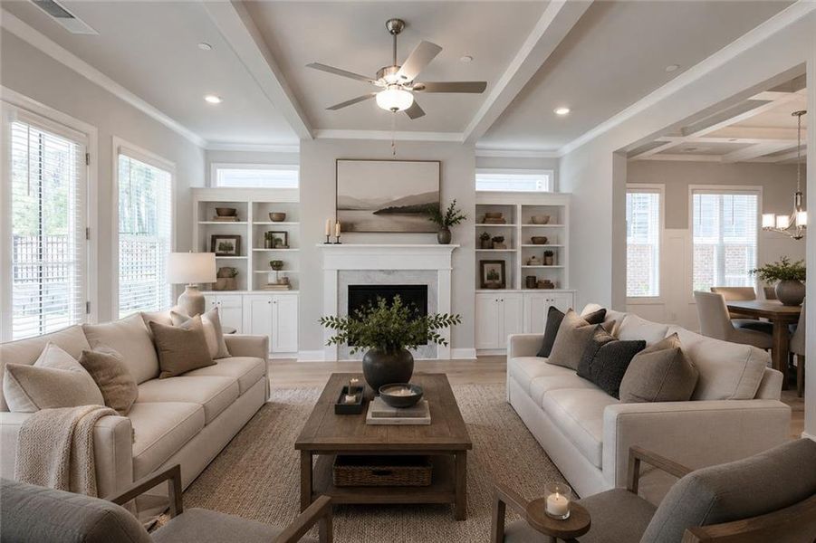 Furnished interior view inside a new home in Livingstone Park, Kennesaw (Image 8).