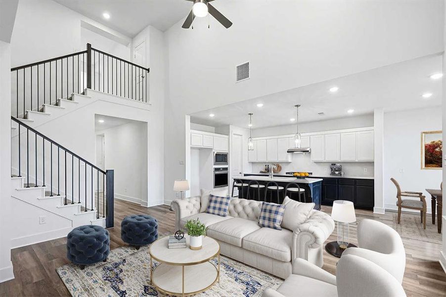 Furnished interior view inside a new home in Waterscape, Royse City (Image 10). Furnished interior view inside a new home in Waterscape, Royse City (Image 10).