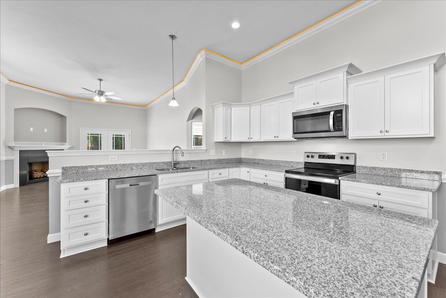 Representative furnished interior of a home built from the Addington by Enchanted Homes in Ballentine Ridge, Lyman (Image 14).