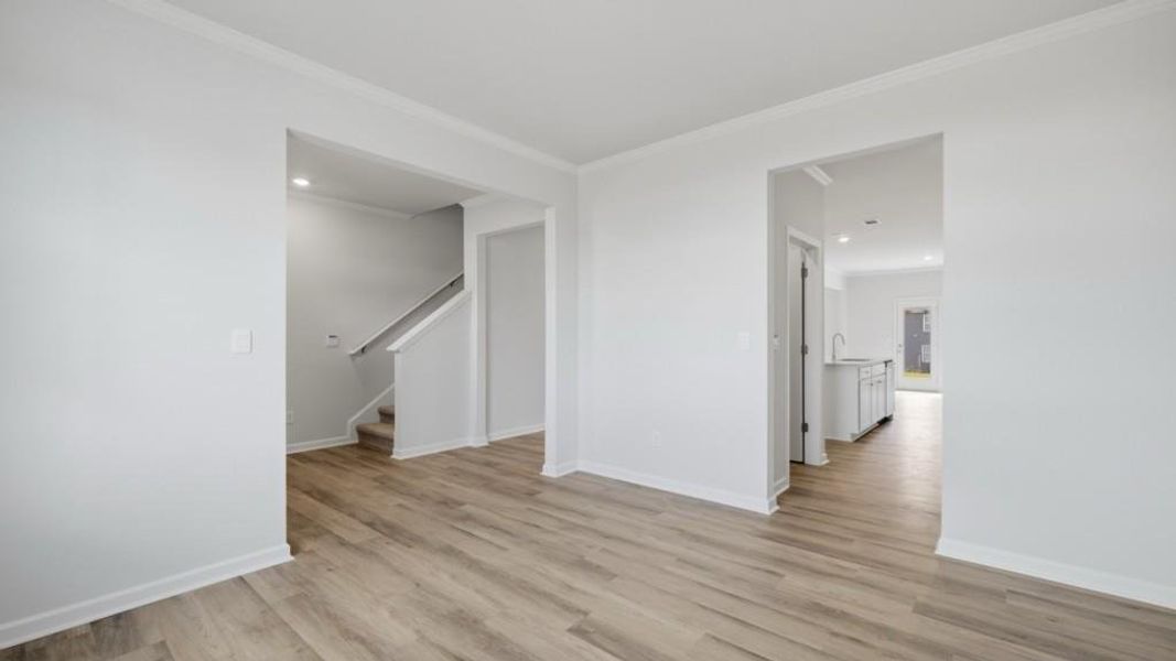 Spacious, unfurnished interior of a new home in Hamptons at Riverwood South, Dallas (Image 13).