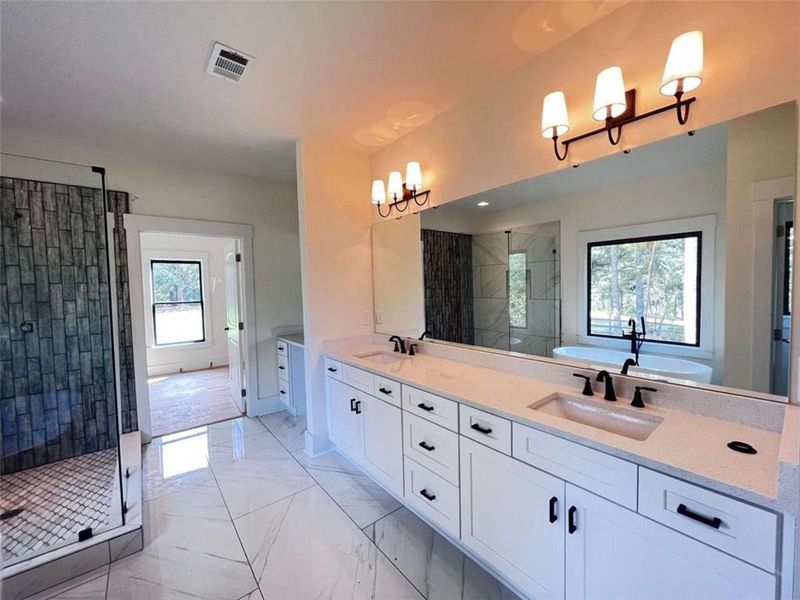 Furnished interior view inside a new home in , Flowery Branch (Image 3).