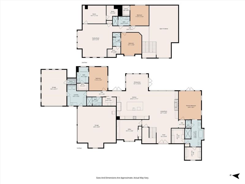 2D floor plan layout of this home in , Montgomery, TX (Image 5).