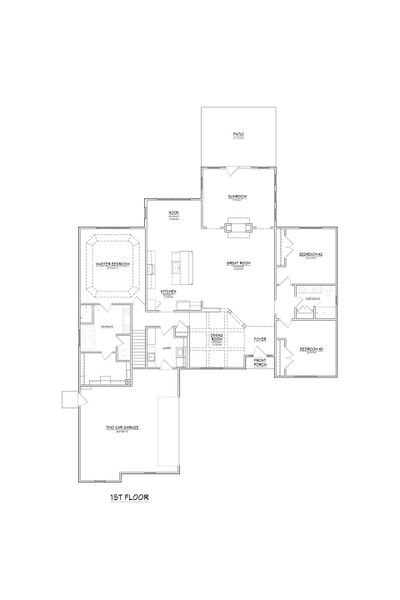 2D floor plan layout of this home in , Winterville, NC (Image 3).