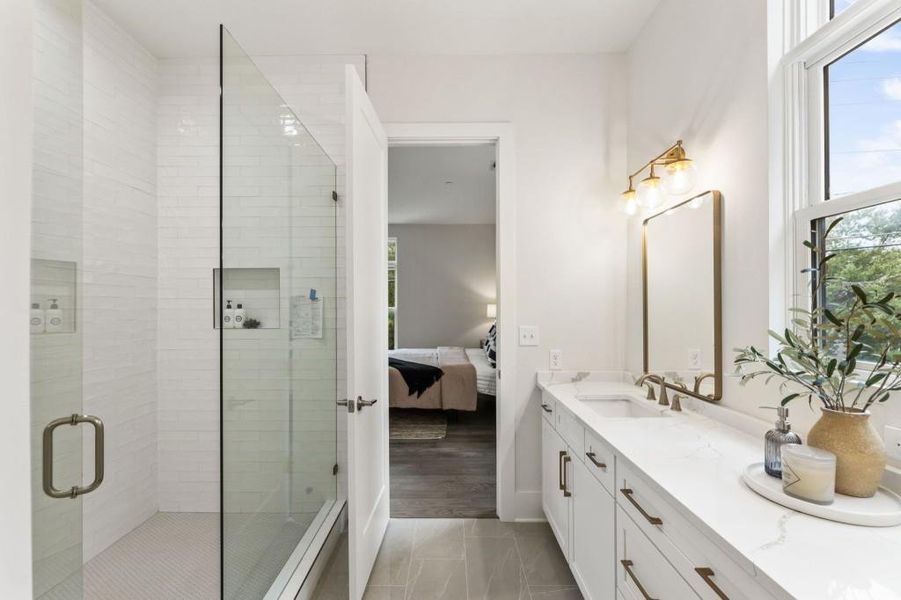 Furnished interior view inside a new home in , Alpharetta (Image 25).