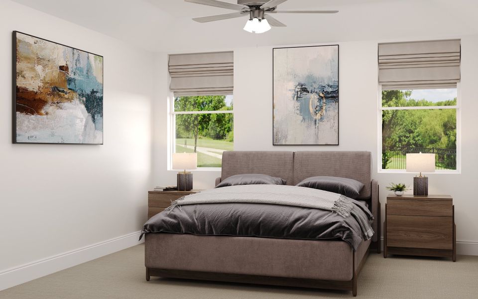Furnished interior view inside a new home in Whitewing Trails, Princeton (Image 6).