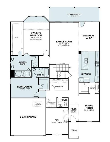 2D floor plan layout of this home in Edgewood, Leander, TX (Image 5). 2D floor plan layout of this home in Edgewood, Leander, TX (Image 5).