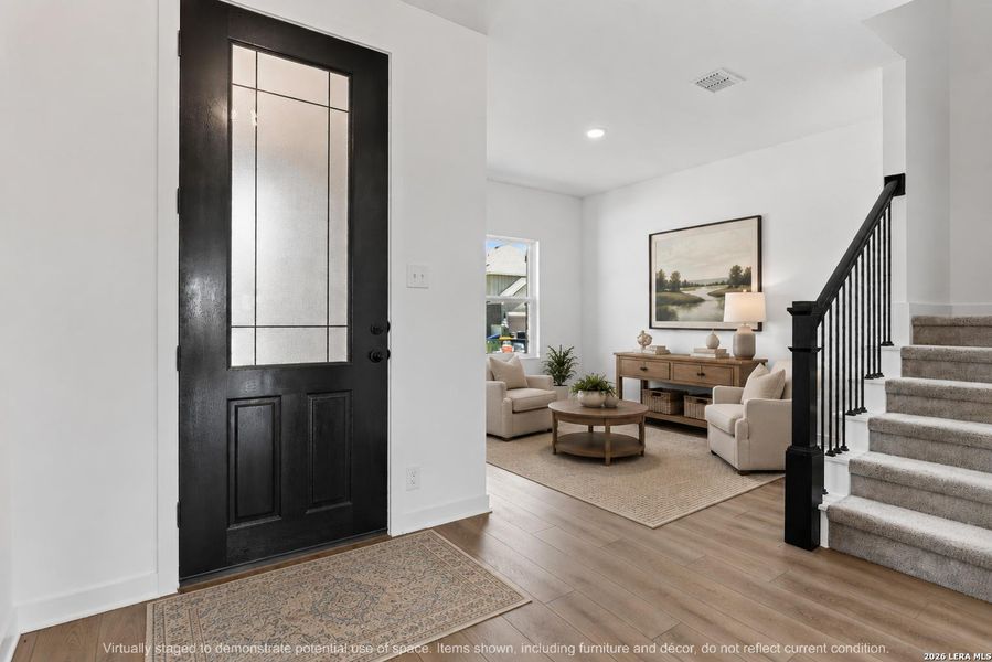 Furnished interior view inside a new home in Nopal Valley, San Antonio (Image 14).