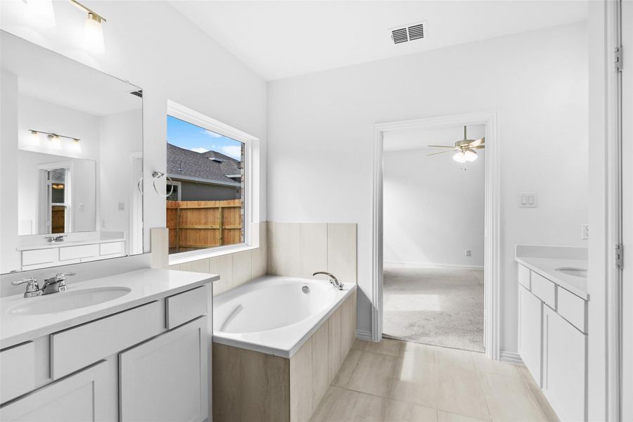 Furnished interior view inside a new home in Beamer Villas, Friendswood (Image 6).