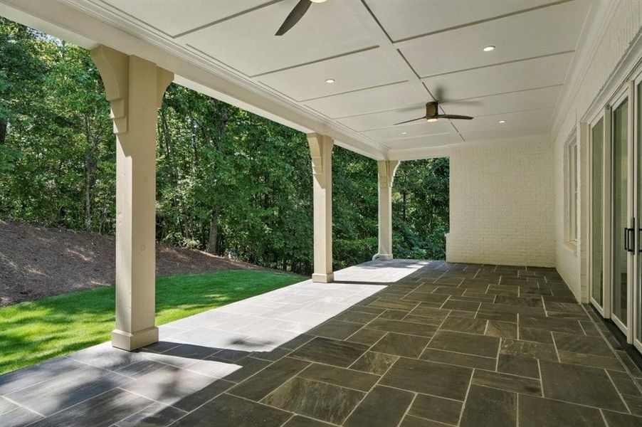 Exterior details and patio area of a home in , Roswell (Image 29).