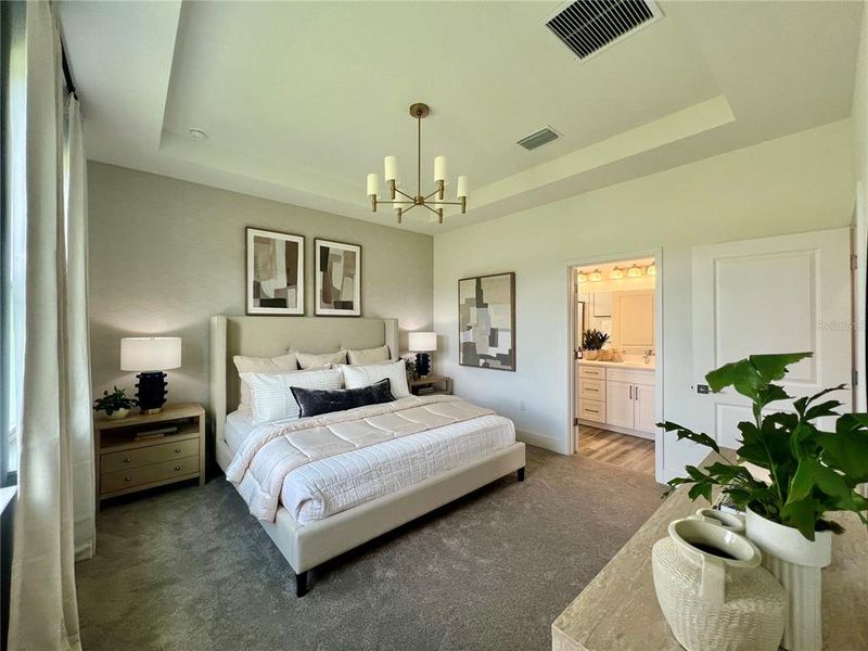 Furnished interior view inside a new home in Yucatan Gardens, Orlando (Image 3).