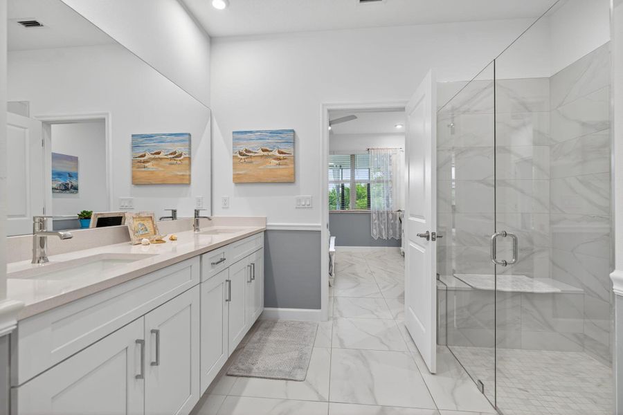 Furnished interior view inside a new home in , Port St. Lucie (Image 33).