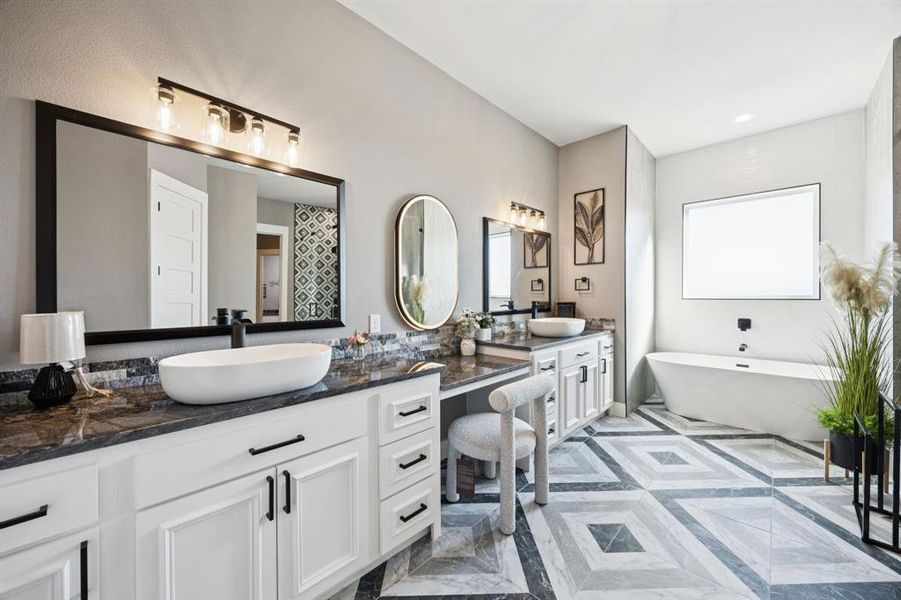 Furnished interior view inside a new home in , Lone Oak (Image 21).