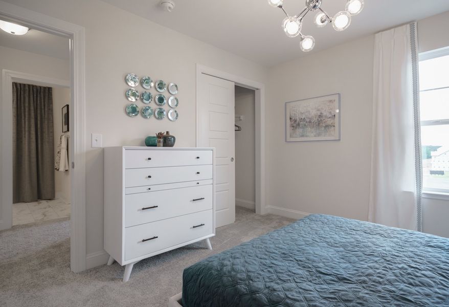Representative furnished interior of a home built from the The Kensington A by Cothran Homes in Reidville Town Center, Reidville (Image 33).