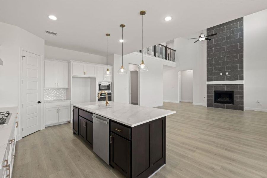 Furnished interior view inside a new home in Cambridge Crossing, Celina (Image 11). Furnished interior view inside a new home in Cambridge Crossing, Celina (Image 11).