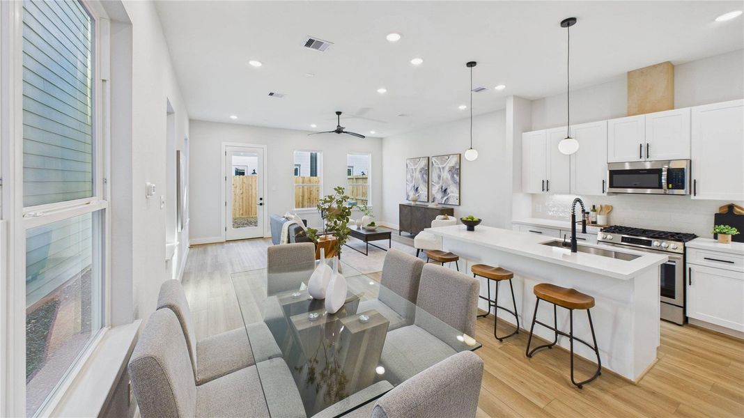 Furnished interior view inside a new home in , Houston (Image 31).