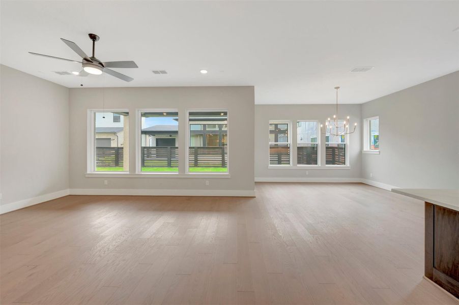Spacious, unfurnished interior of a new home in Easthaven at Bridgeland Central - Horizon Collection, Cypress (Image 14).