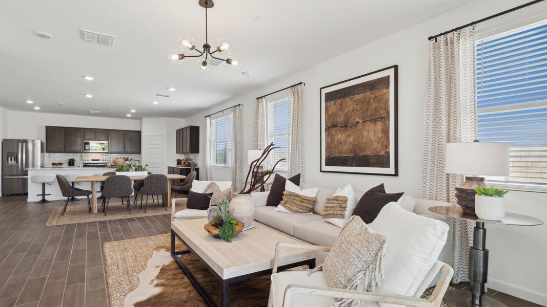 Furnished interior view inside a new home in Apache Farms, Buckeye (Image 15).