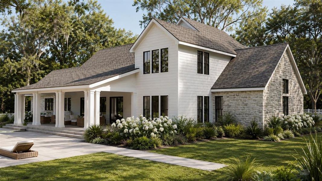Front exterior of a new home in , Tampa, FL, highlighting curb appeal (Image 20).