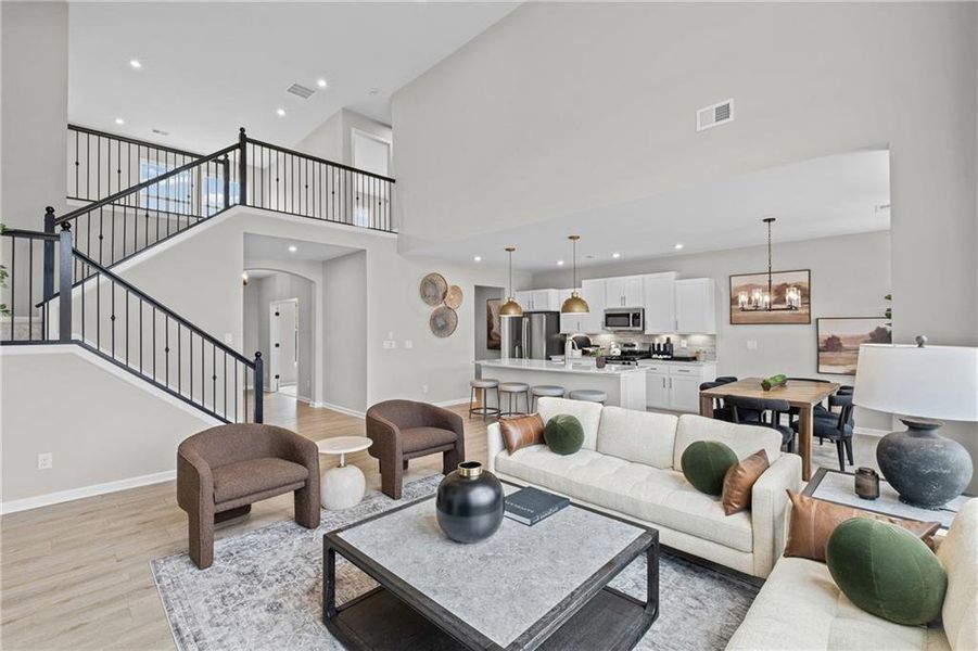 Furnished interior view inside a new home in Pickens Bluff, Hiram (Image 8).