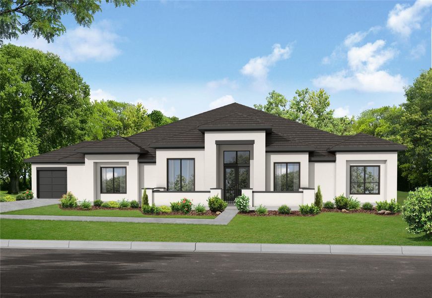 The home will be finished in full stucco. The home will be finished in full stucco.