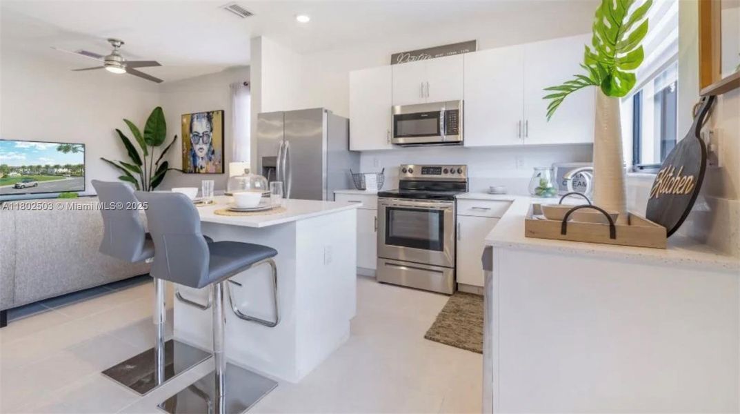 Furnished interior view inside a new home in , Miami (Image 7).