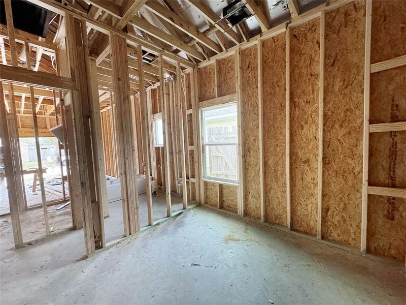 Bedroom 2. Home in framing Stage, photos taken on photos taken on 11/27/24.