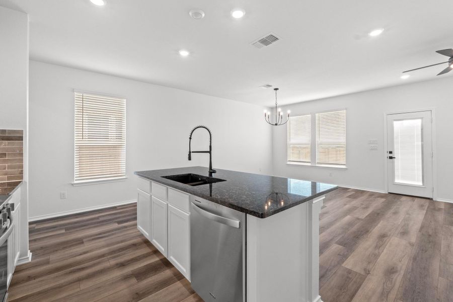 Furnished interior view inside a new home in Salerno - Heritage Collection, Round Rock (Image 7).