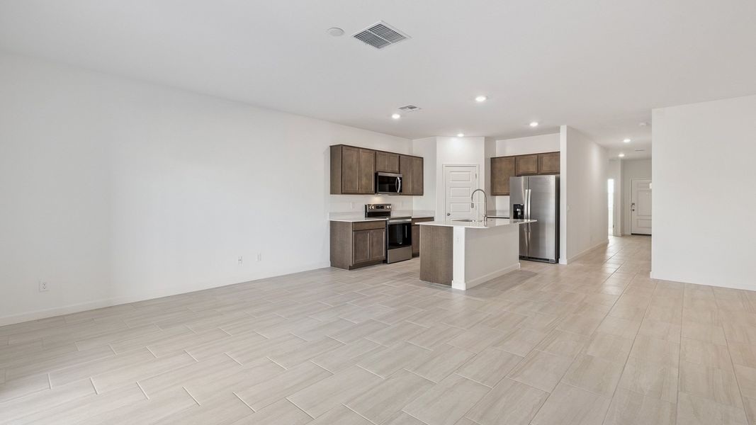 Furnished interior view inside a new home in Desert Moon Estates, Buckeye (Image 3).