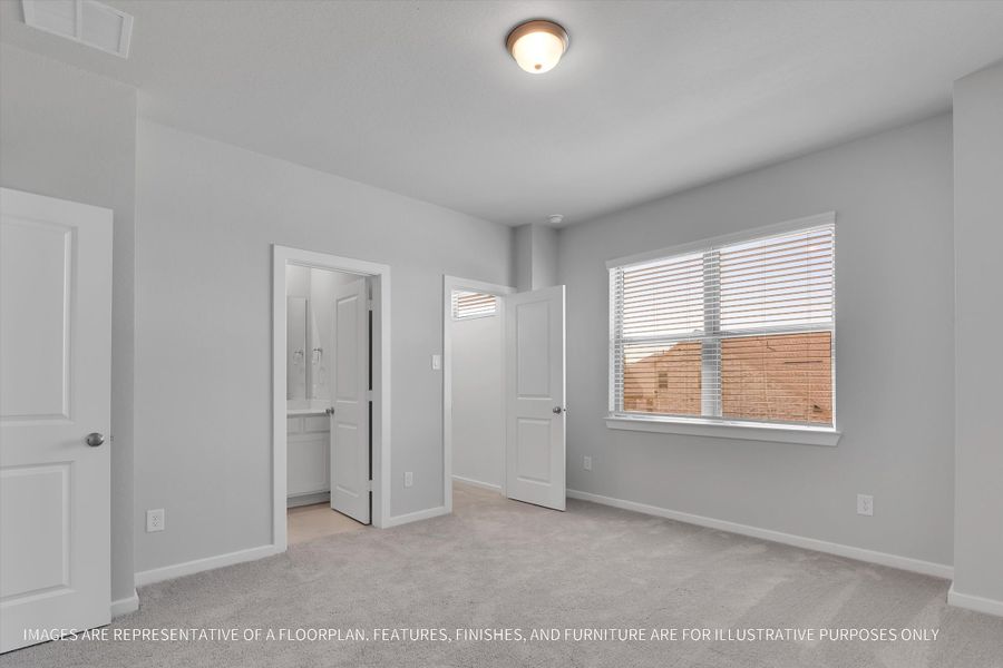 Spacious, unfurnished interior of a new home in Sunterra 50s, Katy (Image 32).