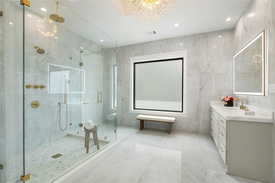 Furnished interior view inside a new home in , Houston (Image 33).