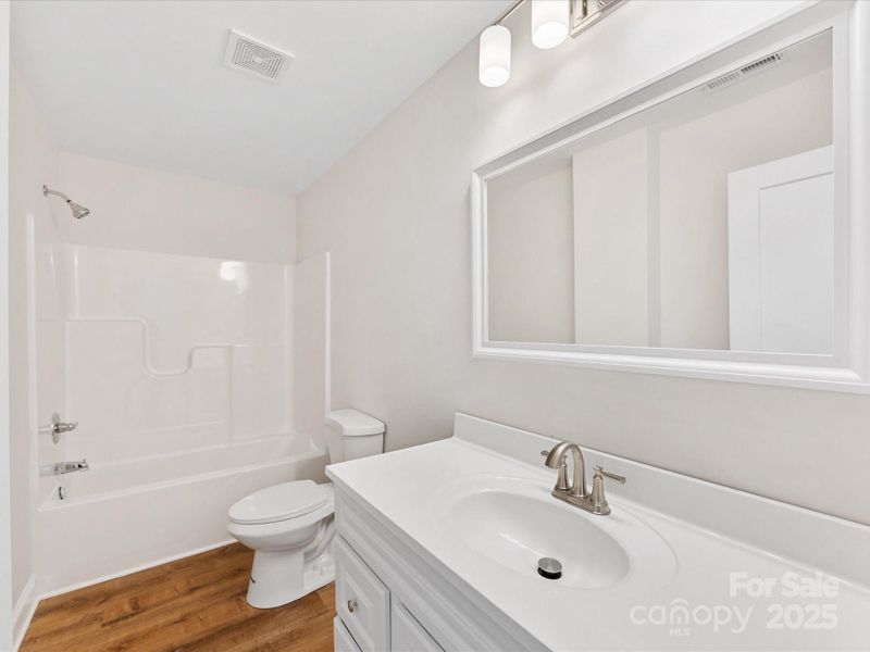 Spacious Hallway Bathroom. Deep Soaking Tub. Vanity with lots of storage space. Spacious Hallway Bathroom. Deep Soaking Tub. Vanity with lots of storage space.