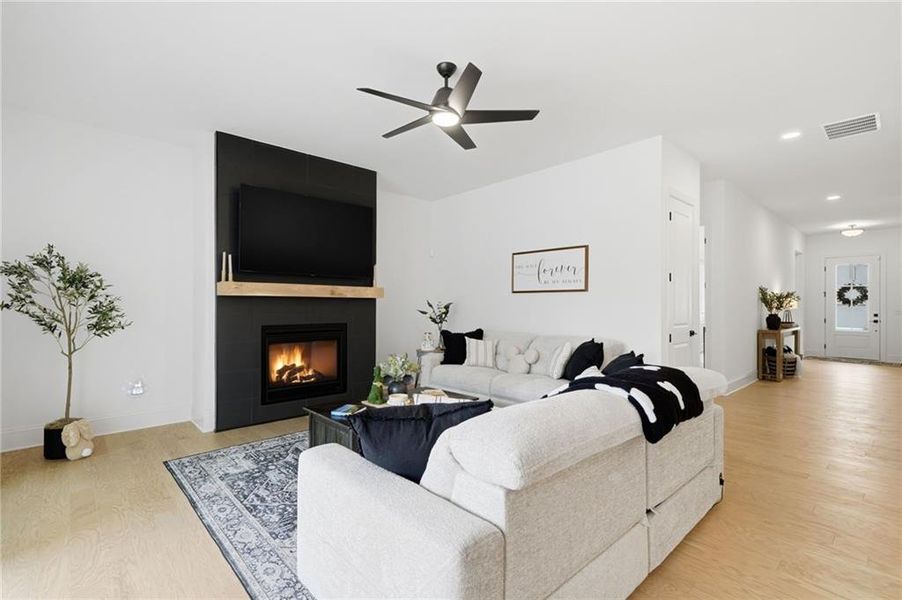 Furnished interior view inside a new home in , Cumming (Image 25). Furnished interior view inside a new home in , Cumming (Image 25).