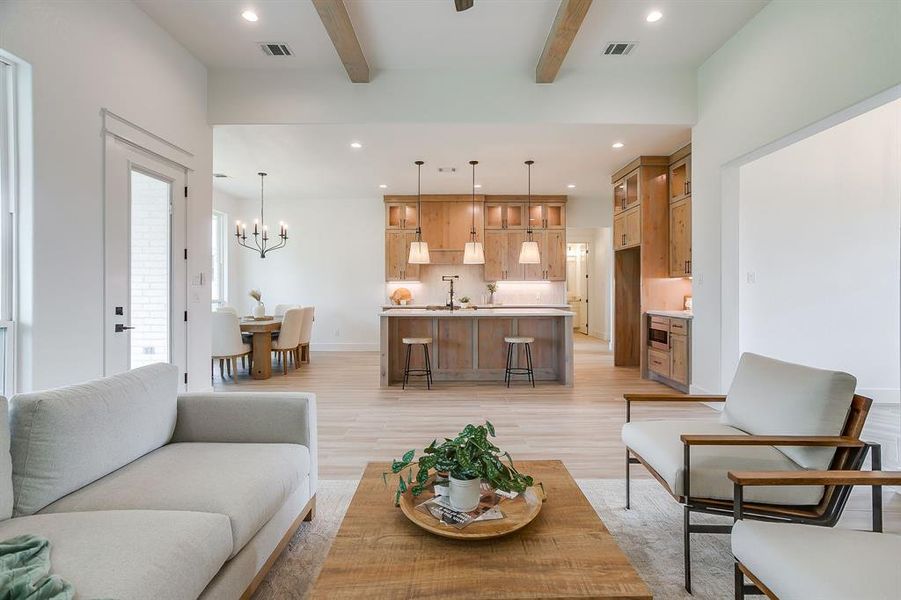 Furnished interior view inside a new home in , Azle (Image 11).