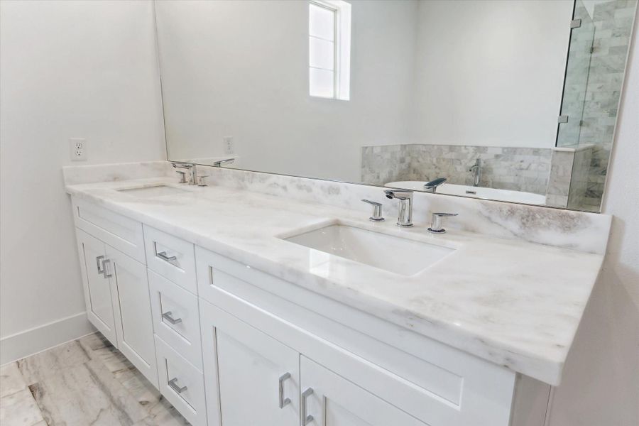 Dual Sinks * Marble Counter. Dual Sinks * Marble Counter.