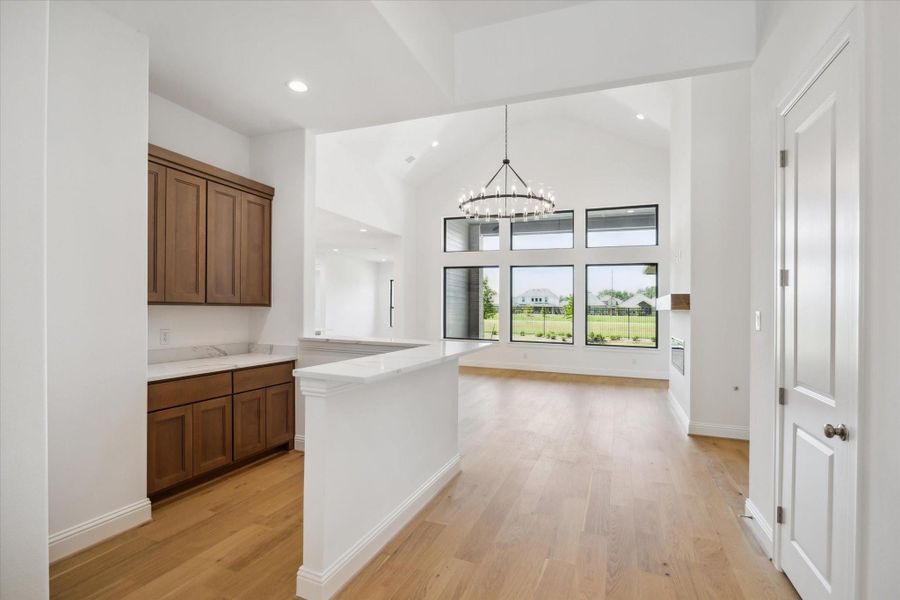Furnished interior view inside a new home in Artavia, Conroe (Image 7).
