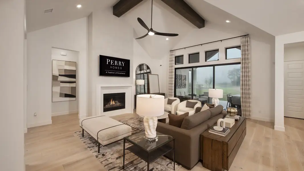 Representative furnished interior of a home built from the 3992A by Perry Homes in The Preserve at Elm Creek, New Braunfels (Image 5).