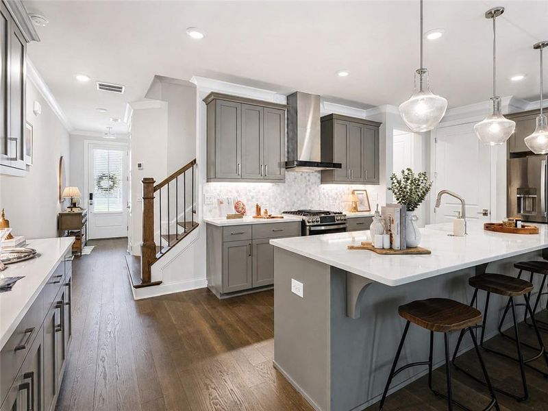 Furnished interior view inside a new home in , Johns Creek (Image 10).