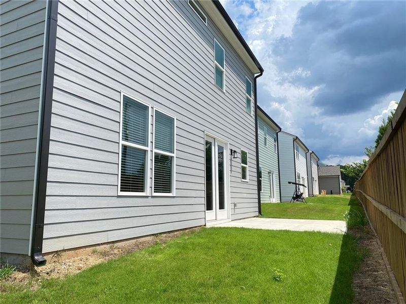 Exterior details and patio area of a home in , Lilburn (Image 34).