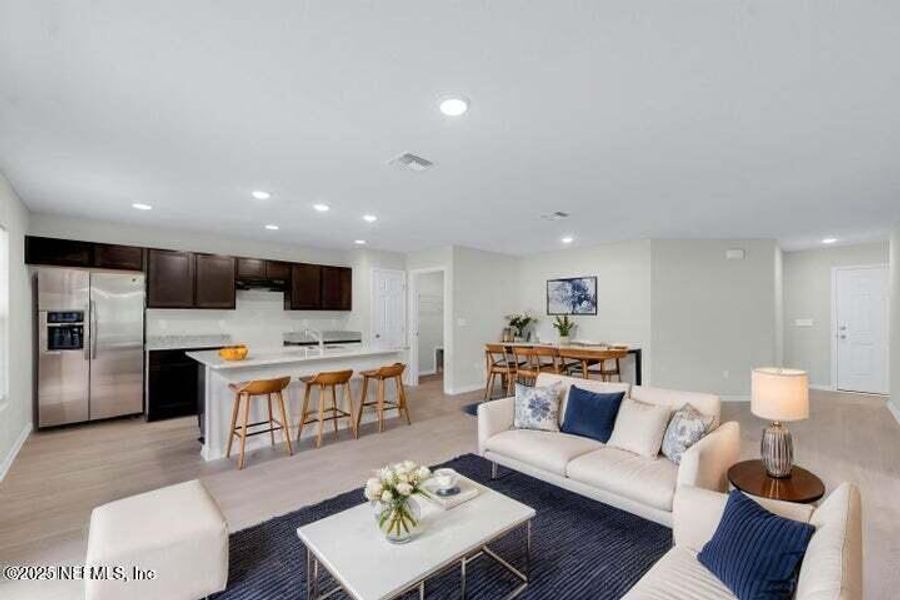 Furnished interior view inside a new home in , Jacksonville (Image 6). Furnished interior view inside a new home in , Jacksonville (Image 6).