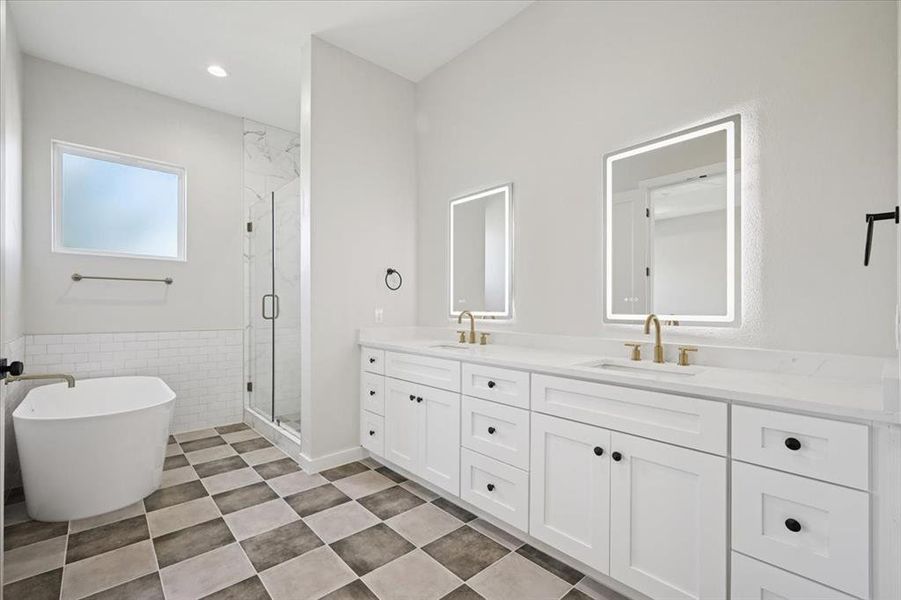 Furnished interior view inside a new home in , Fort Worth (Image 8).