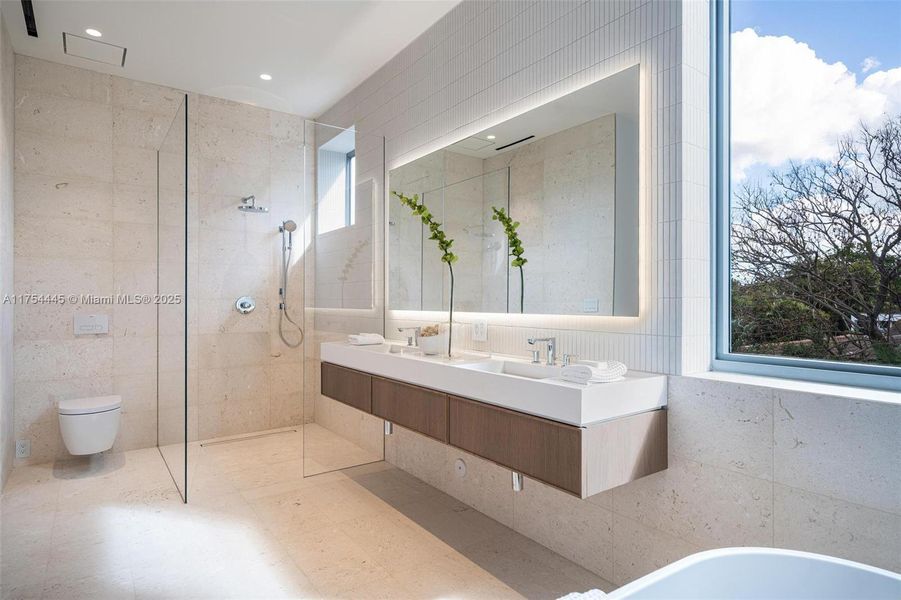 Furnished interior view inside a new home in , Miami (Image 18).