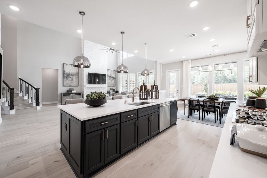Representative furnished interior of a home built from the Snyder by Tri Pointe Homes in Harvest Green, Richmond (Image 45).