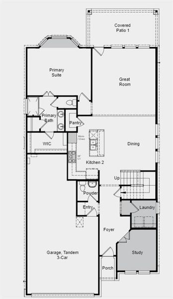 Structural options added include: Gourmet kitchen, bay window at owner's suite, and study.