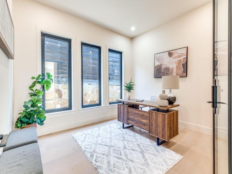 Furnished interior view inside a new home in , Dallas (Image 12). Furnished interior view inside a new home in , Dallas (Image 12).