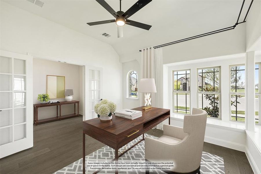 Furnished interior view inside a new home in Willow Wood Classic 50, McKinney (Image 16). Furnished interior view inside a new home in Willow Wood Classic 50, McKinney (Image 16).