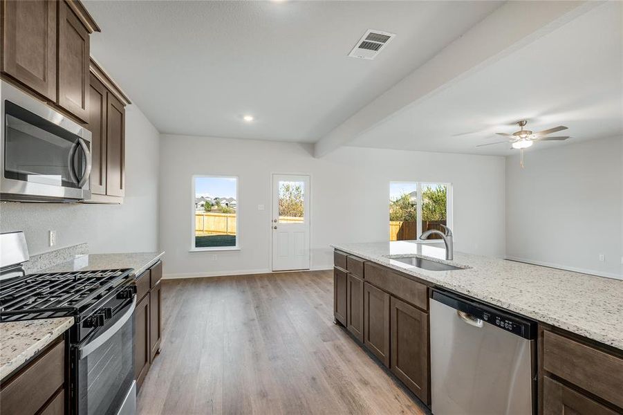 Furnished interior view inside a new home in Vista West, Fort Worth (Image 3).