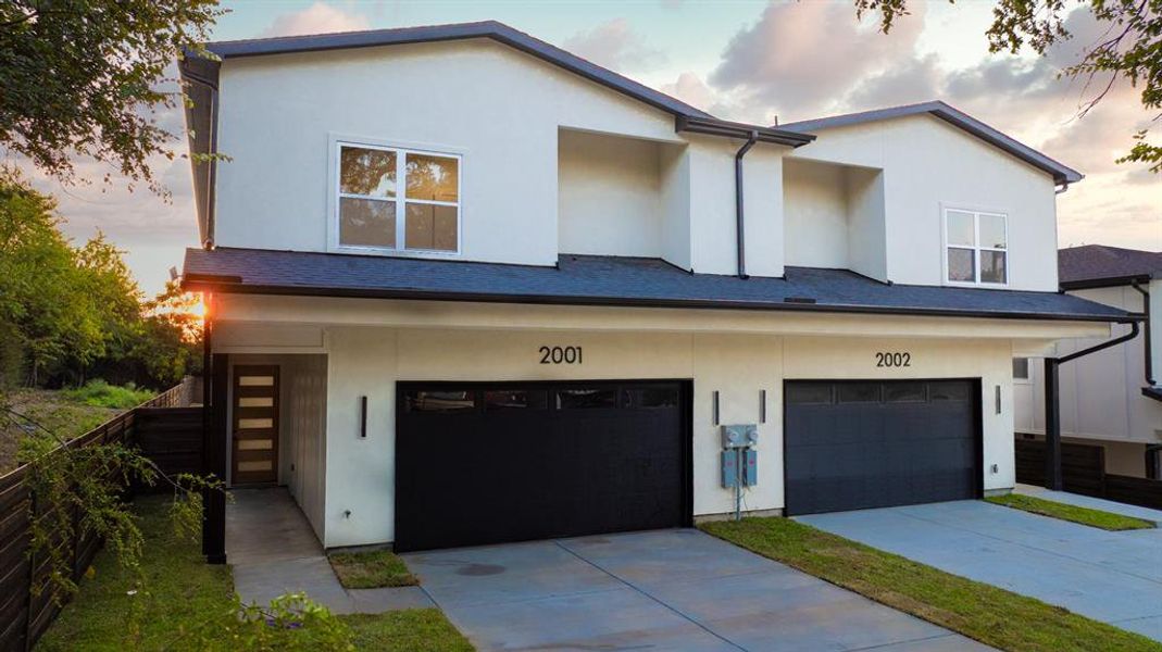 Front exterior of a new home in , Dallas, TX, highlighting curb appeal (Image 24).