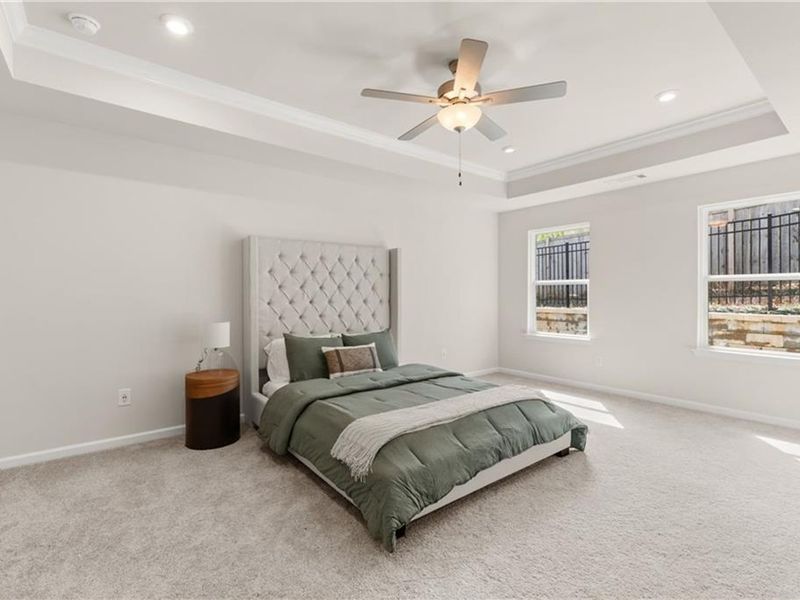 Furnished interior view inside a new home in The Village at Shallowford, Kennesaw (Image 15).